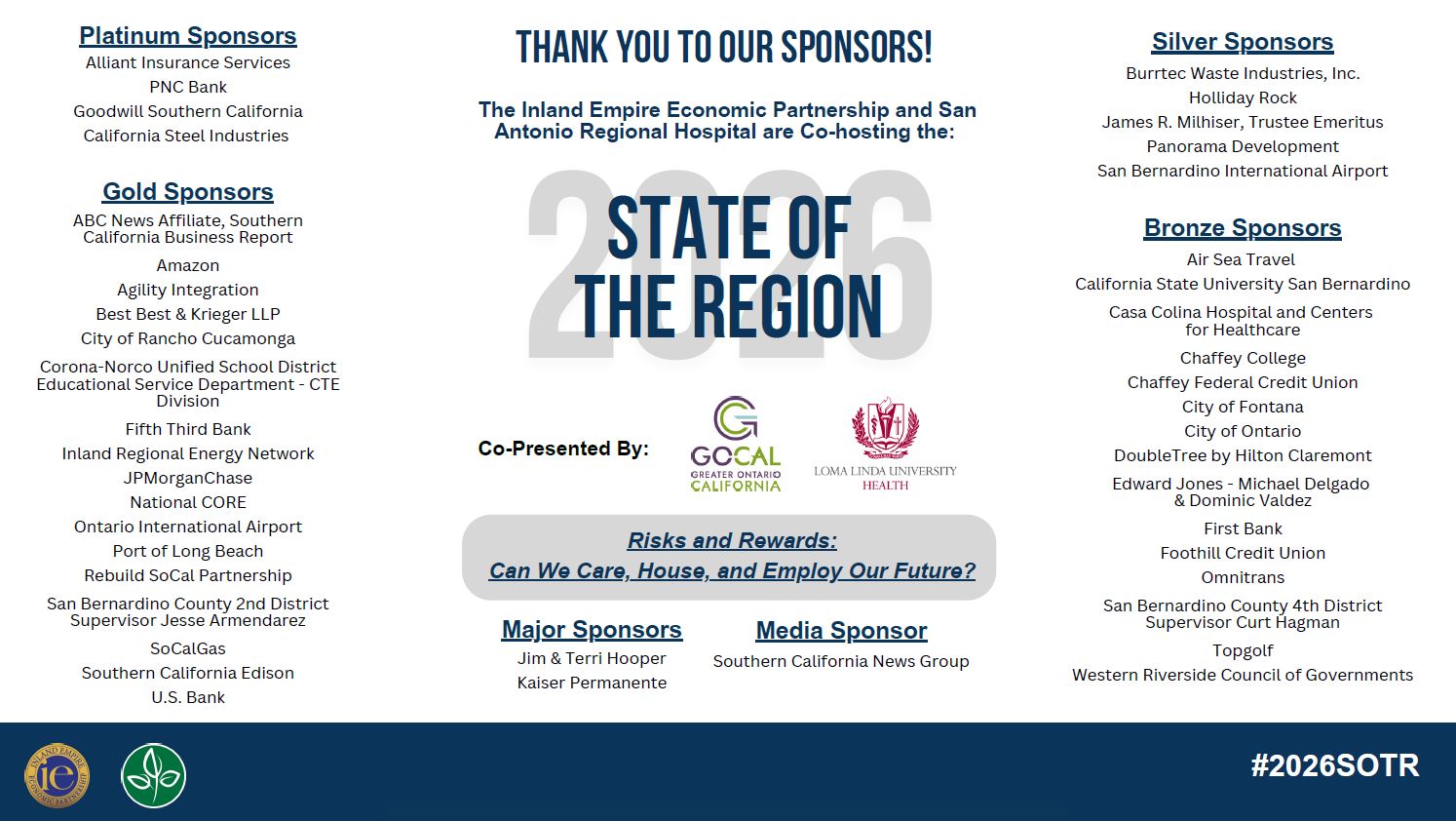 Thank you sponsors slide 2026